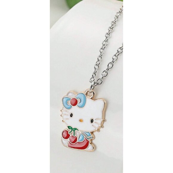 Adorable Hello Kitty Pendant Necklace – Cute Cartoon Cat Jewelry Collector Fans - Picture 4 of 4
